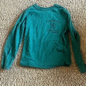Kids Cat & Jack Jurassic Legend Long Sleeve Shirt - Teal